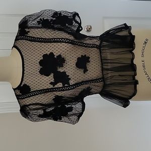 Sheer ASOS peplum top